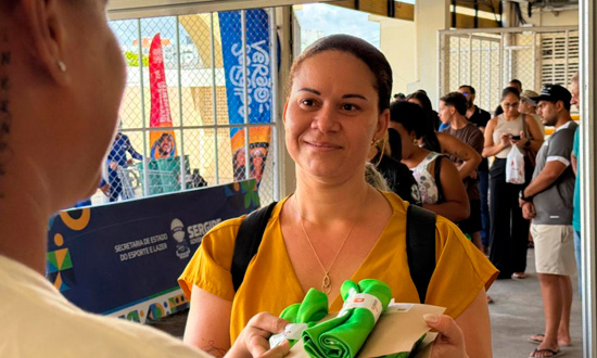 “Entrega dos kits da corrida de Verão Sergipe em Aracaju tem início sob responsabilidade do Governo”