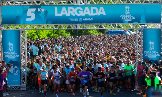 Distribuição dos kits da Corrida Cidade de Aracaju terá início em 25 de março