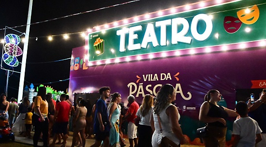 Programação teatral intensa está prevista para Vila da Páscoa em 2026, com duas peças diárias.